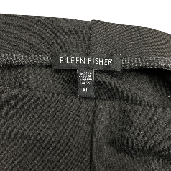Eileen Fisher Medium Pull On Brown Pants Zipper‎ legs Medium Weight - Picture 3 of 6